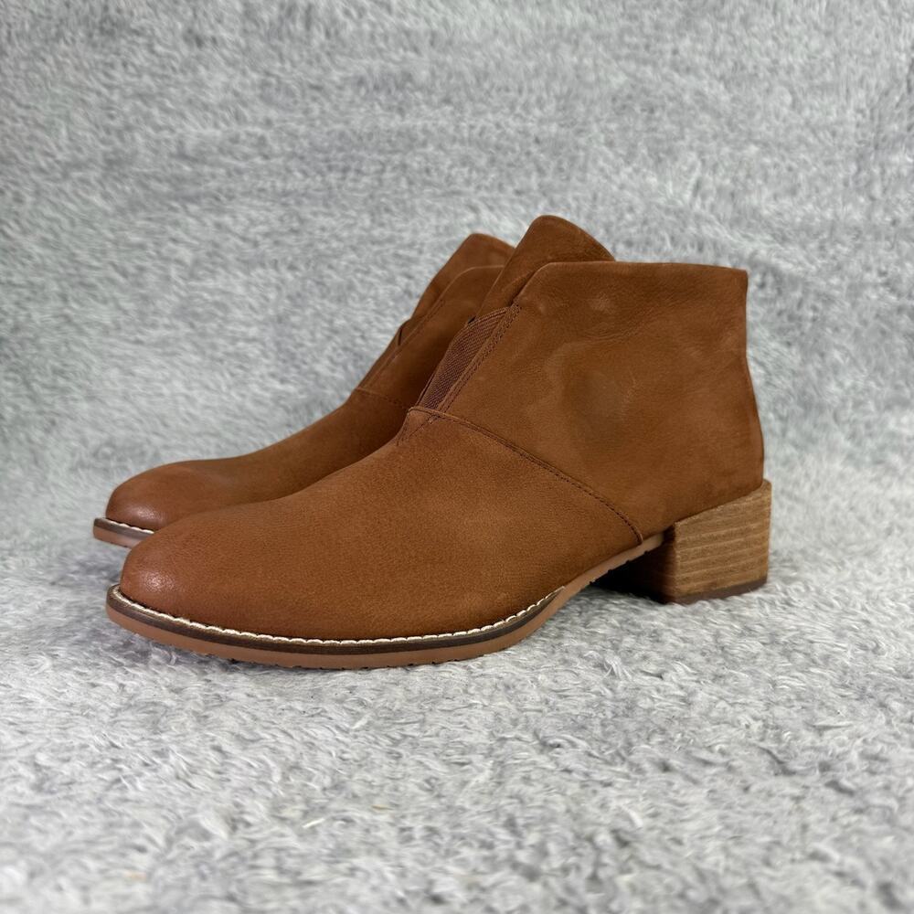 Softwalk Tilden Ankle Boots Women's Brown Leather Booties Size 8 M - Picture 2 of 10